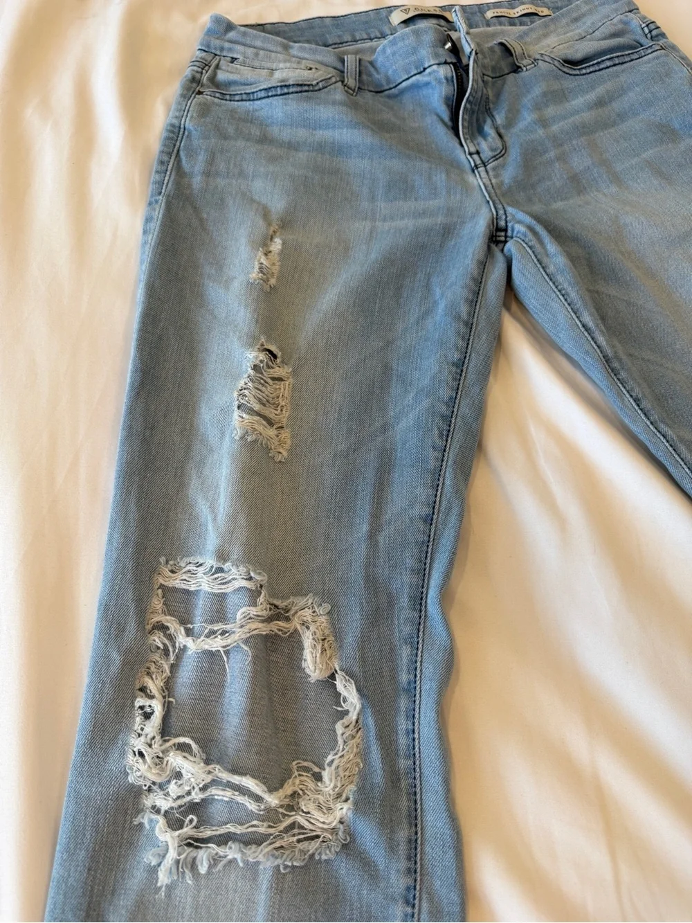Guess Pencil Skinny Light Mid Jean Size 28
